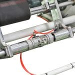 Jumbo roll of stretch film loading shaft