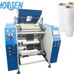 Single Shafts Stretch Film Rewinding Machine