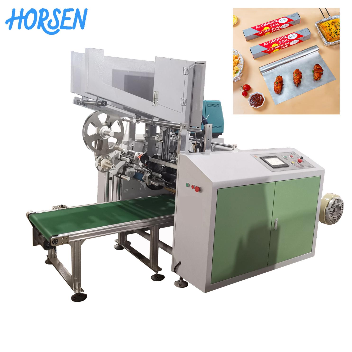 hss 450 automatic 6 shafts aluminum foil rewinding machine